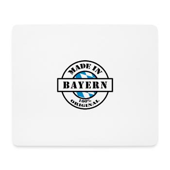 MADE IN BAYERN geboren in Geburtsort Geschenk - Mousepad (Querformat) - Weiß - Vorne
