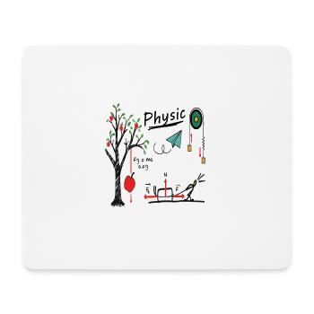 Physic White v2 - Mouse Pad (horizontal) - white - Front