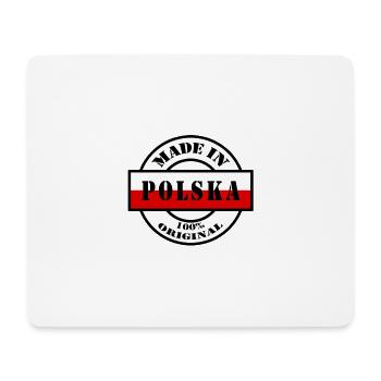 MADE IN POLSKA Poland Poland Flag Gift - Mouse Pad (horizontal) - white - Front