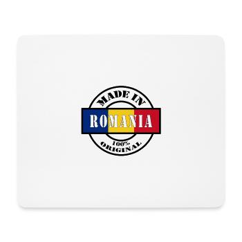 MADE IN Romania né en Roumanie Cadeau - Tapis de souris (format paysage) - blanc - Devant
