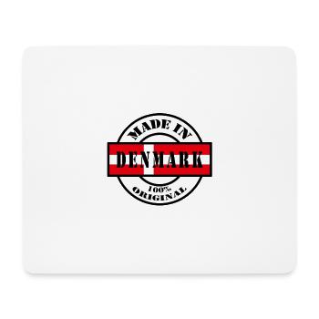 MADE IN DENMARK, Denmark Copenhagen Scandinavia - Mouse Pad (horizontal) - white - Front
