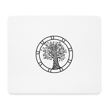 Tree Of Life Mandala Celtic, Vikings, Norse - Mouse Pad (horizontal) - white - Front