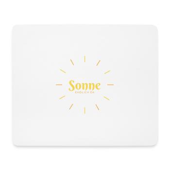 Sonne - Mousepad (Querformat) - Weiß - Vorne