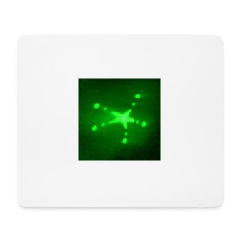 GREEN STAR - Mouse Pad (horizontal) - white - Front