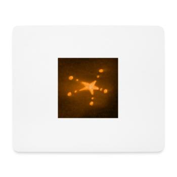 ÉTOILE ORANGE - Tapis de souris (format paysage) - blanc - Devant