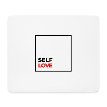 Minimalist Self Love - Mouse Pad (horizontal) - white - Front