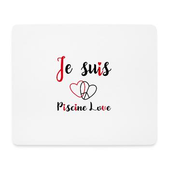 peace and love - Tapis de souris (format paysage) - blanc - Devant