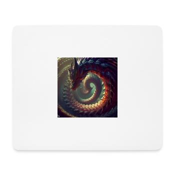 Le Dragon de l’Infini - Tapis de souris (format paysage) - blanc - Devant