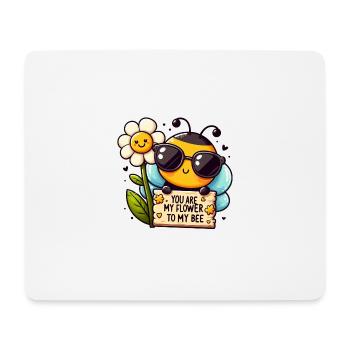 Verführerische Honigbiene #2 - Mousepad (Querformat) - Weiß - Vorne