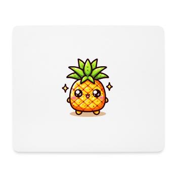 Süße Ananas #2 - Mousepad (Querformat) - Weiß - Vorne