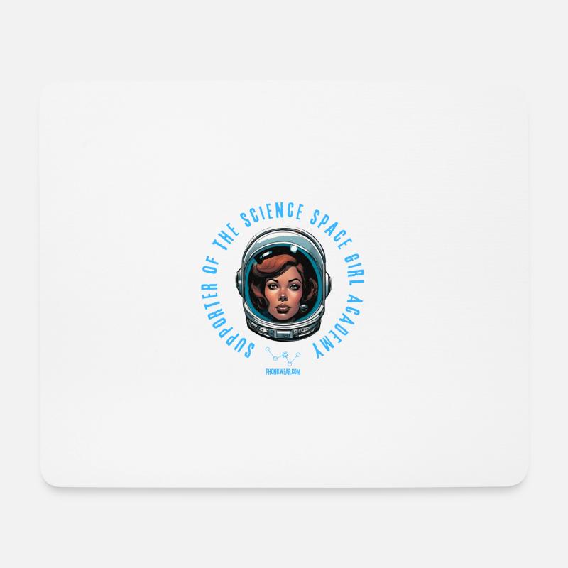 supporter of the science space girl academy - Mousepad (Querformat) - Weiß