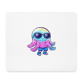 Qualle Cool Sommer - Mousepad (Querformat) - Weiß - Vorne