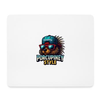 STYLE PORC-ÉPIC - Tapis de souris (format paysage) - blanc - Devant