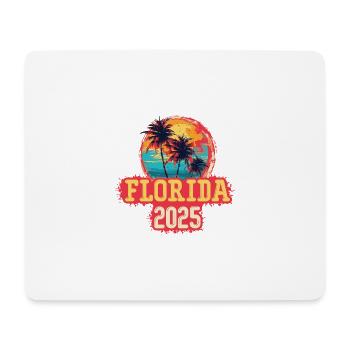 Palmiers de Floride 2025 - Tapis de souris (format paysage) - blanc - Devant