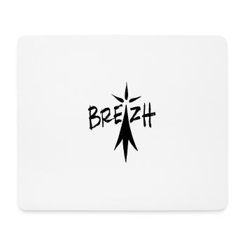 Black Breizh ermine pattern - Mouse Pad (horizontal) - white - Front