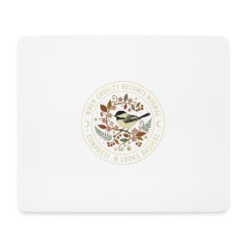 Moralischer Kompass: Verpflichtung zur Grausamkeit - Mousepad (Querformat) - Weiß - Vorne