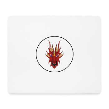 Auftritt des Roten Drachen - Mousepad (Querformat) - Weiß - Vorne