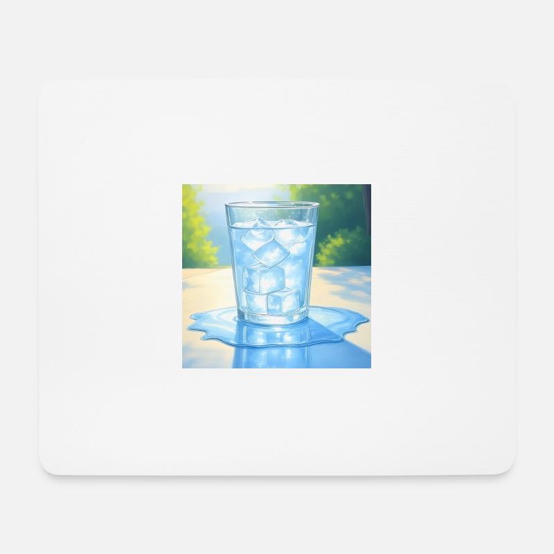 Ein Eis in der Sonne - Mousepad (Querformat) - Weiß