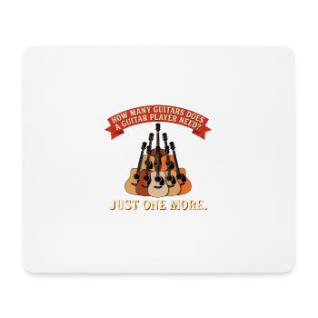 Conception du joueur de guitare – Il ne reste qu’une guitare - Tapis de souris (format paysage) - blanc - Devant