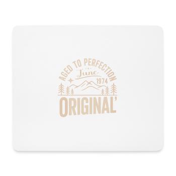 Juni 1974 – Legende der Gipfel und Berge - Mousepad (Querformat) - Weiß - Vorne