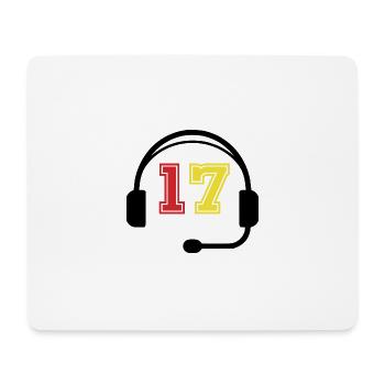 17 Jahre altes Geburtstagsgeschenk für Gamer - Mousepad (Querformat) - Weiß - Vorne