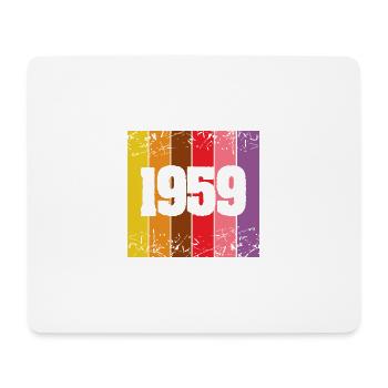 Jahreszahl 1959 - Mousepad (Querformat) - Weiß - Vorne