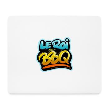 Le roi du barbecue - Tapis de souris (format paysage) - blanc - Devant