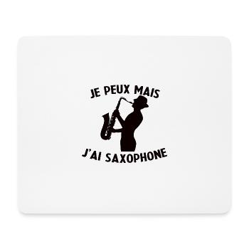 Saxophonist Musician Saxophonist Jazz Music Funny - Mouse Pad (horizontal) - white - Front