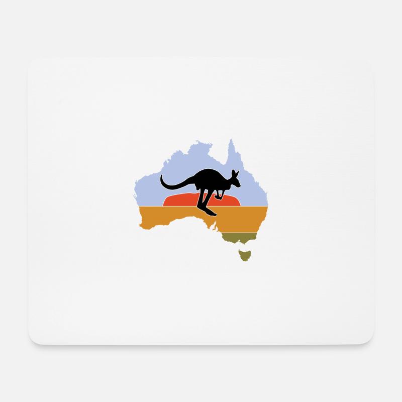Australia - Mouse Pad (horizontal) - white