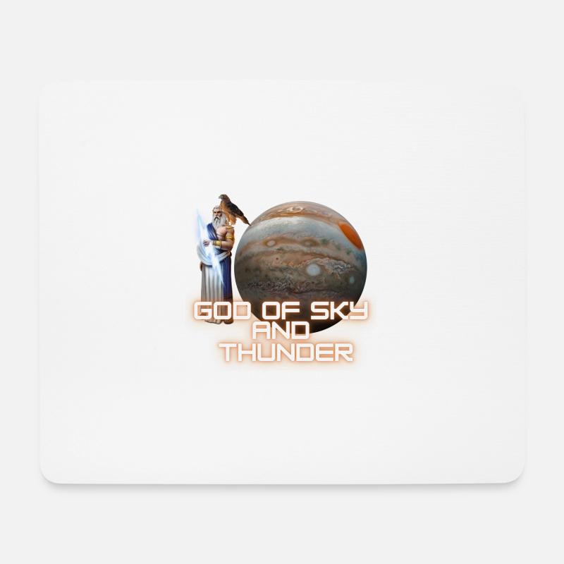 Zeus/Jupiter - God of Sky and Thunder - Mouse Pad (horizontal) - white