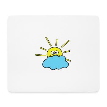 Sonne - Mousepad (Querformat) - Weiß - Vorne