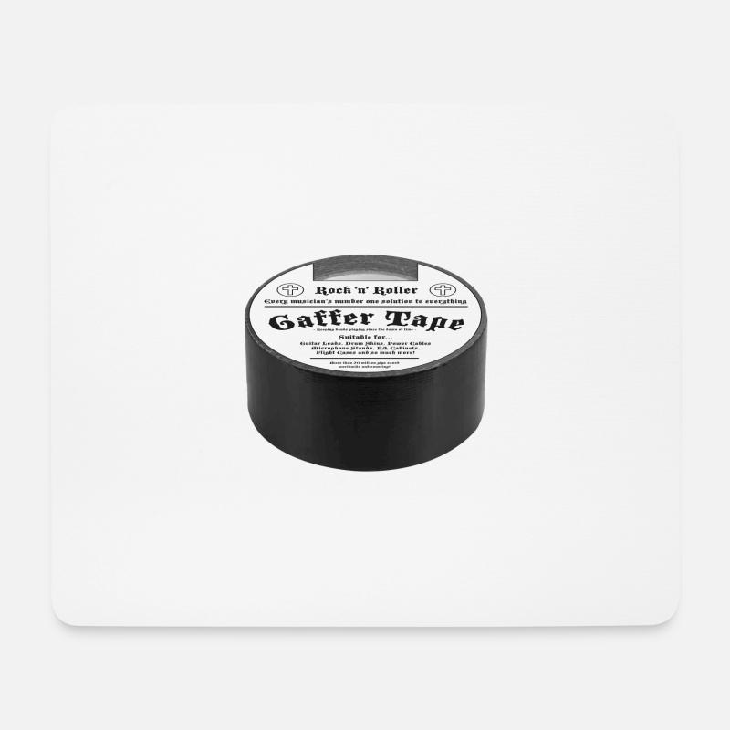 Gaffer Tape Rock Tee - Mousepad (Querformat) - Weiß