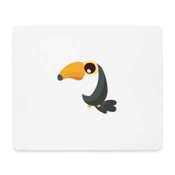 Toucan - Tapis de souris (format paysage) - blanc - Devant