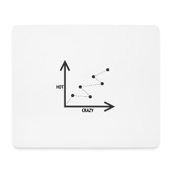 HOT-CRAZY SCALE - Mouse Pad (horizontal) - white - Front