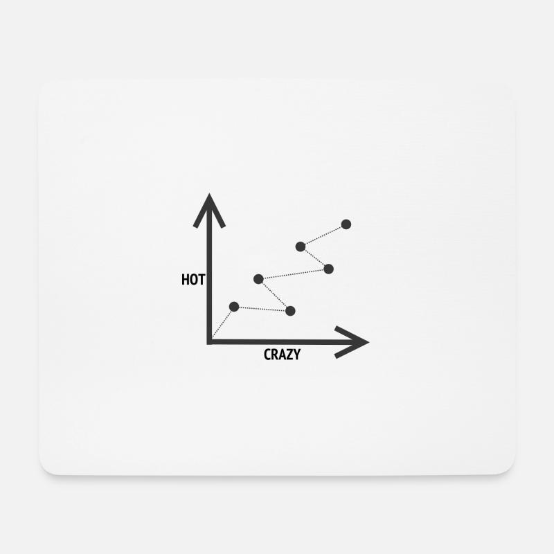 HOT-CRAZY SCALE - Mouse Pad (horizontal) - white