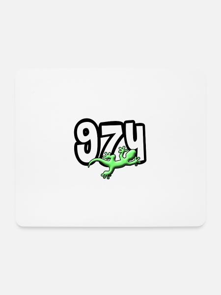 974 Gecko - Mousepad (Querformat) - Weiß