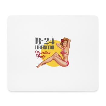 Hawaiian Pearl - Tapis de souris (format paysage) - blanc - Devant