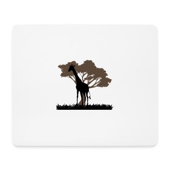 Safari Zoo Animals Wildlife - Mouse Pad (horizontal) - white - Front