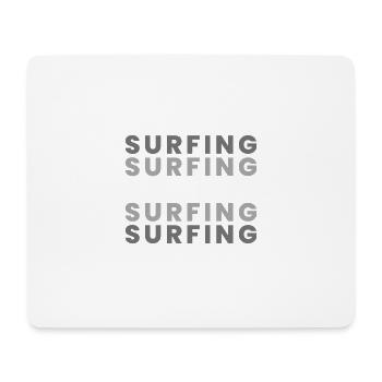 Surfing - Mousepad (Querformat) - Weiß - Vorne