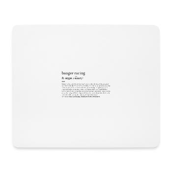 Dictionary of Banger Racing - Mouse Pad (horizontal) - white - Front