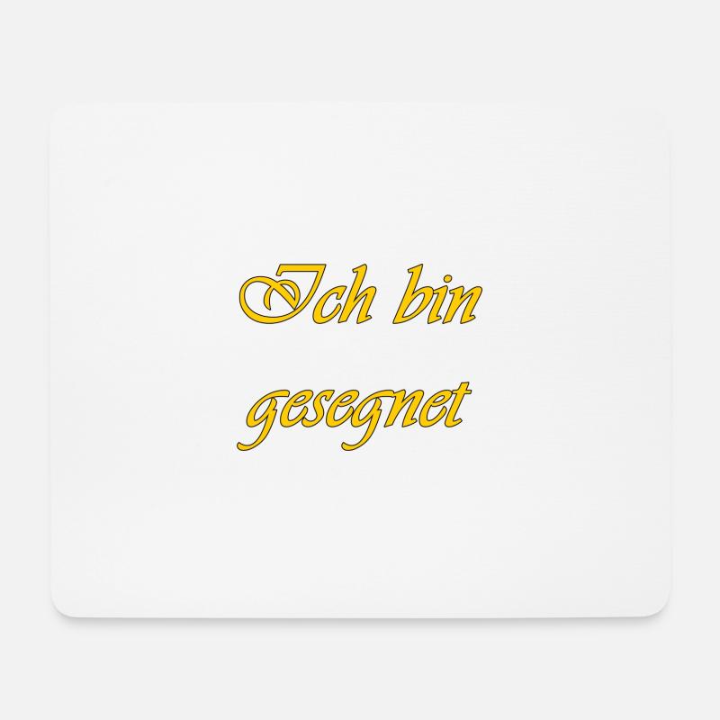 Ich bin gesegnet - Mousepad (Querformat) - Weiß