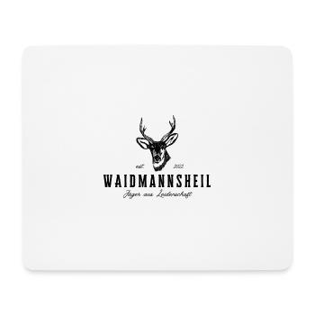 Waidmannsheil Jäger aus Leidenschaft - Mousepad (Querformat) - Weiß - Vorne