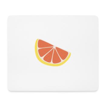 grapefruit slice - Mouse Pad (horizontal) - white - Front