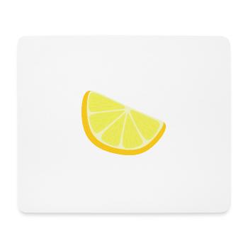 Zitronenscheibe - Mousepad (Querformat) - Weiß - Vorne
