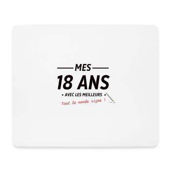 18th Birthday Boy Girl 18 Year Old 2007 Funny - Mouse Pad (horizontal) - white - Front