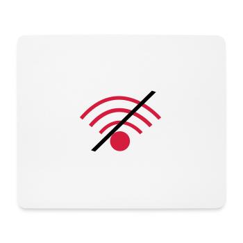 Pas de wifi - Tapis de souris (format paysage) - blanc - Devant