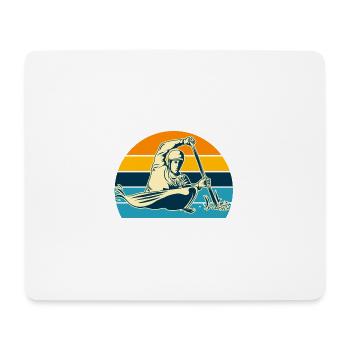 canoe cadeau sport canoe kayak - Tapis de souris (format paysage) - blanc - Devant