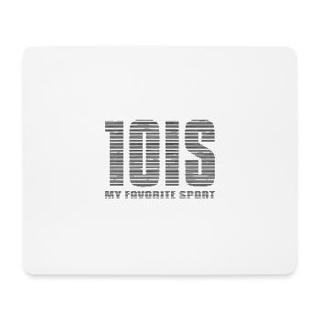 Le tennis, mon sport favori - Tapis de souris (format paysage) - blanc - Devant