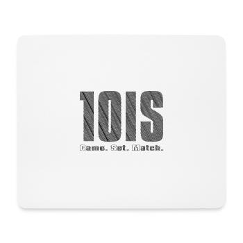 Tennis game set match black - Mousepad (Querformat) - Weiß - Vorne