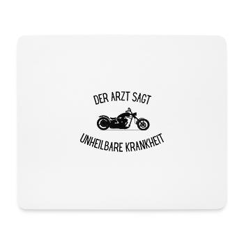 Motorrad 2 - Mousepad (Querformat) - Weiß - Vorne